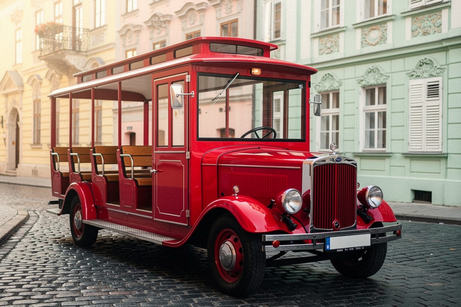 Bratislava's red Prešporáčik sightseeing cars turn 25, and the first one is in a museum